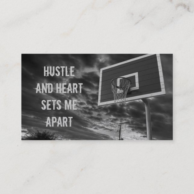 Cartes de visite de basket-ball (Devant)