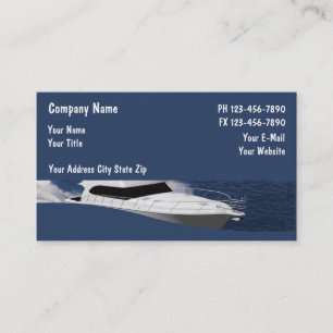 Cartes de visite de bateau