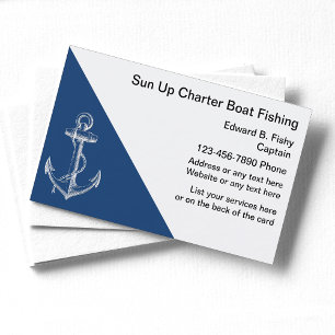 Cartes de visite de bateaux de pêche