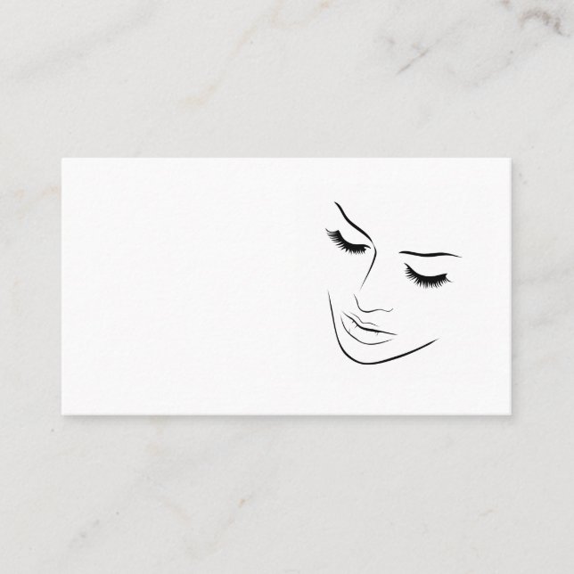 Cartes de visite de beauté (Devant)