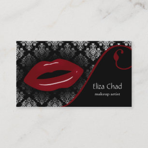 Cartes de visite de beauté Red Damask