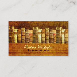 Cartes de visite de bibliothécaire