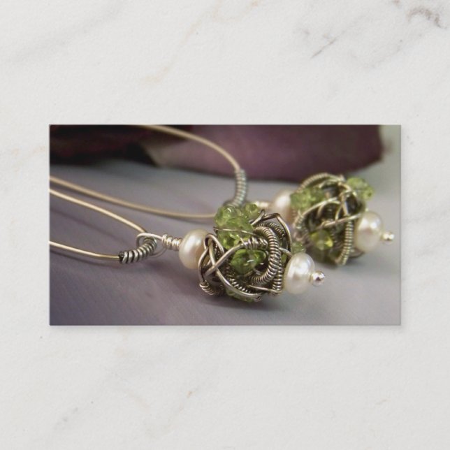 Cartes de visite de bijoux (Devant)