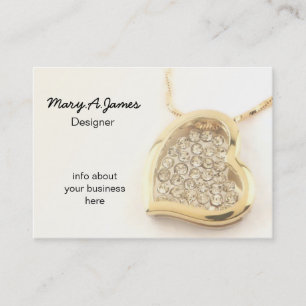 Cartes de visite de bijoux