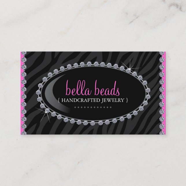 Cartes de visite de bijoux (Devant)