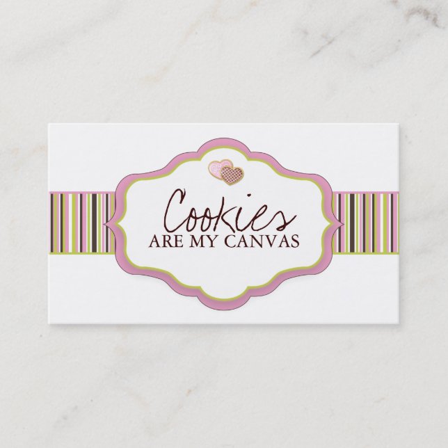 Cartes de visite de biscuit (Devant)