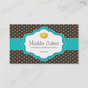 Cartes de visite de biscuits de Madeleine