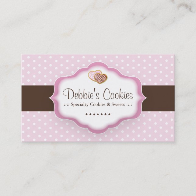 Cartes de visite de biscuits Whimsical (Devant)