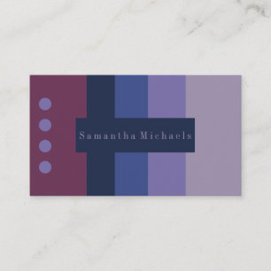 Cartes de visite de blocs couleur violet