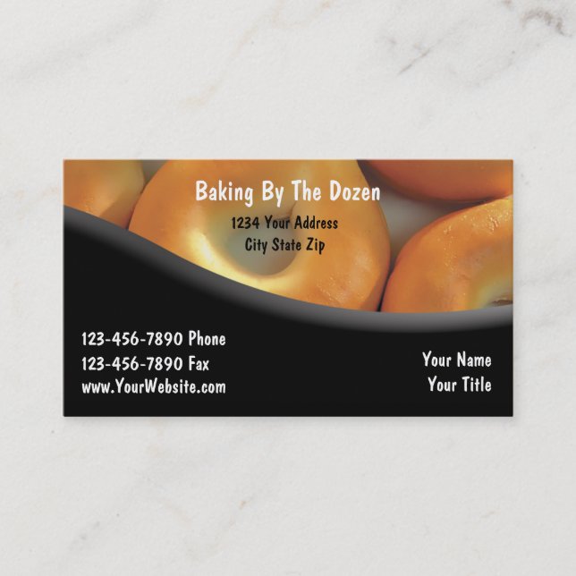 Cartes de visite de boulangerie (Devant)