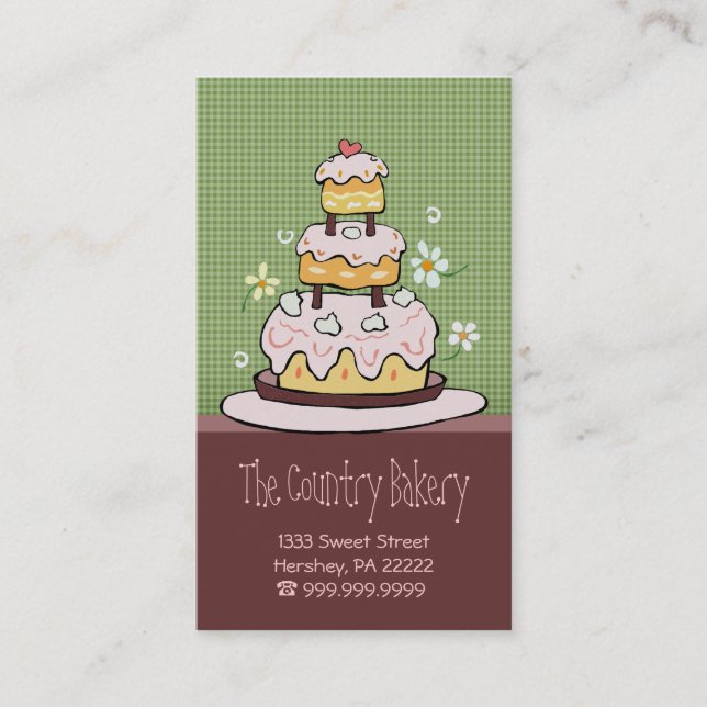 Cartes de visite de boulangerie (Devant)