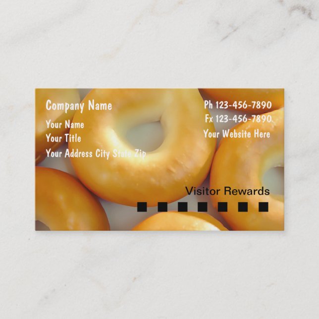 Cartes de visite de boulangerie (Devant)