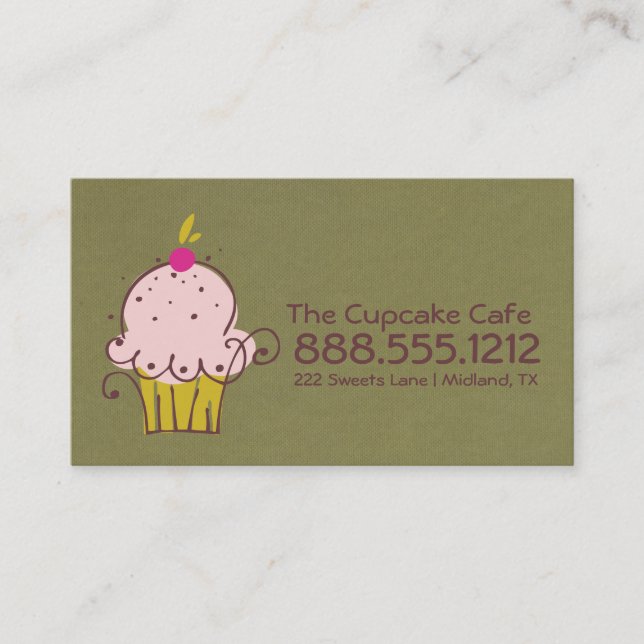 Cartes de visite de boulangerie (Devant)