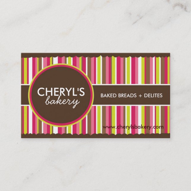 Cartes de visite de boulangerie (Devant)