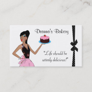Cartes de visite de boulangerie chic
