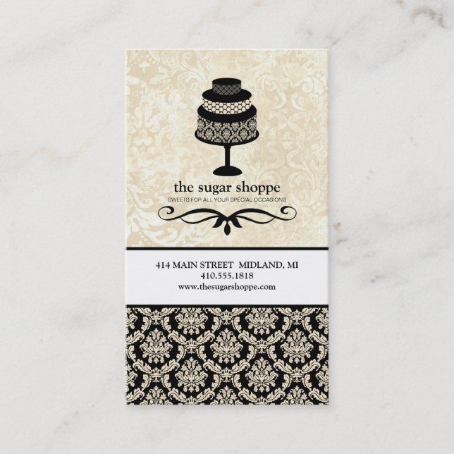 Cartes de visite de boulangerie contemporains (Devant)