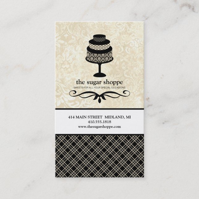 Cartes de visite de boulangerie contemporains (Devant)