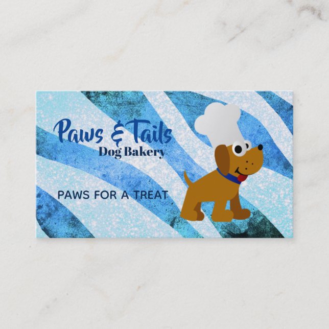 Cartes de visite de boulangerie de chien (Devant)