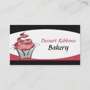 Cartes de visite de boulangerie de petit gâteau d