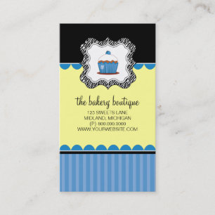 Cartes de visite de boulangerie ou de magasin de
