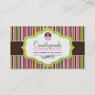 Cartes de visite de boule de gâteau