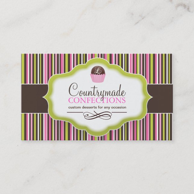 Cartes de visite de boule de gâteau (Devant)