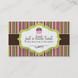 Cartes de visite de boule de gâteau