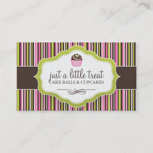 Cartes de visite de boule de gâteau (Devant)