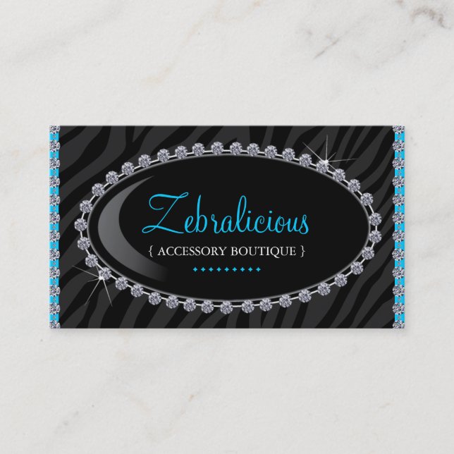Cartes de visite de boutique de bijoux et (Devant)