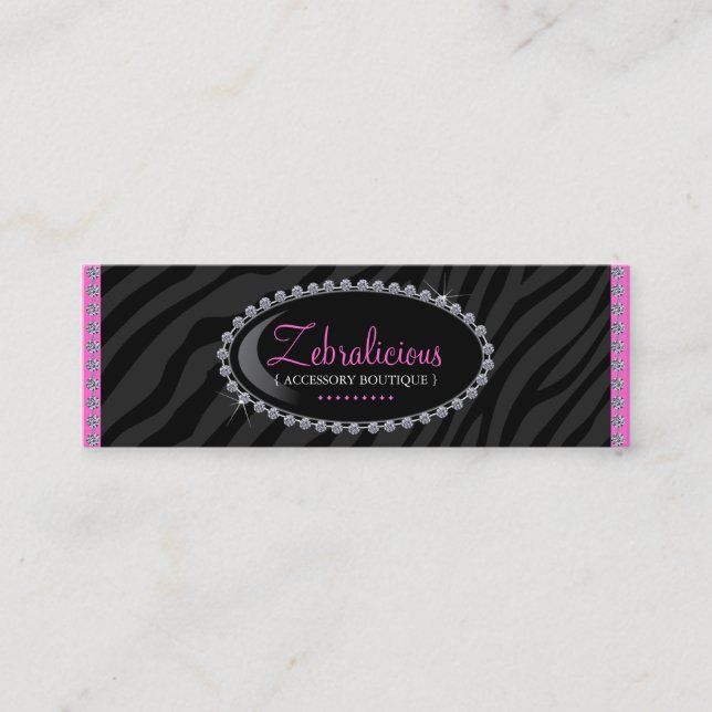 Cartes de visite de boutique de bijoux et (Devant)