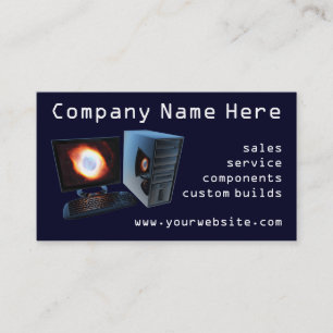 Cartes de visite de boutique informatique #2