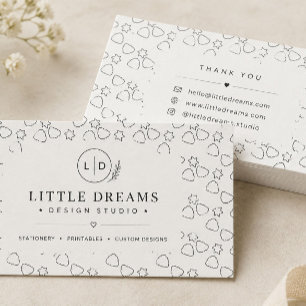 Cartes de visite de boutique minimaliste