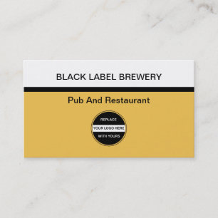 Cartes de visite de brasserie