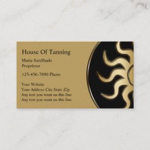 Cartes de visite de bronzage