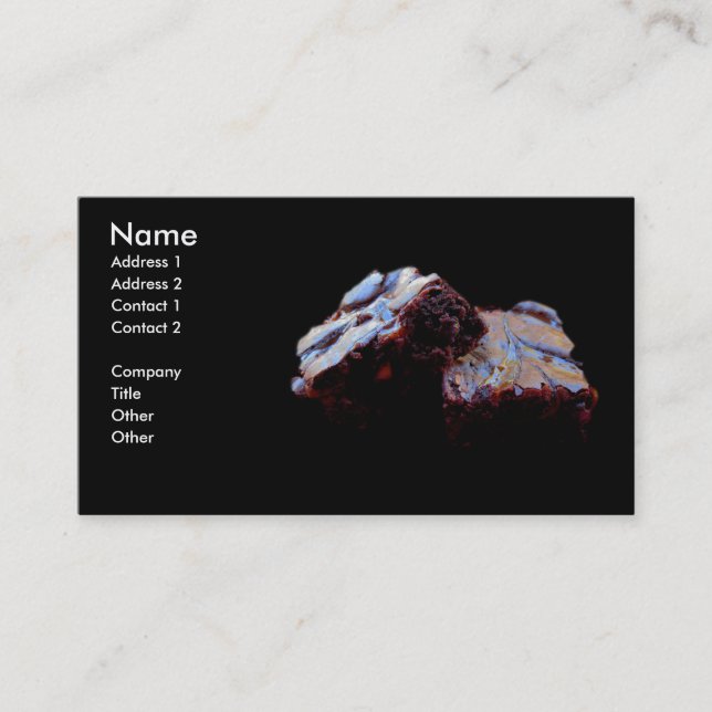 Cartes de visite de "brownie" (Devant)