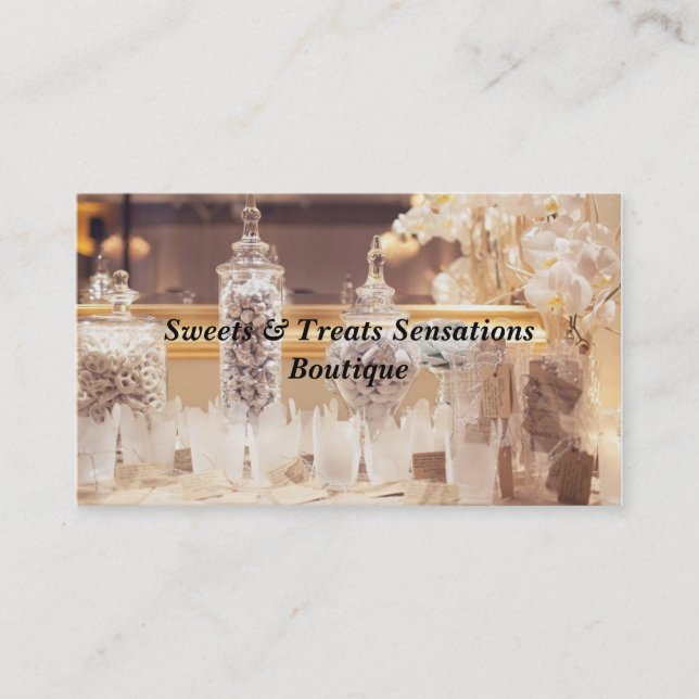 Cartes de visite de buffet de sucrerie (Devant)
