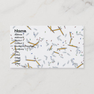 Cartes de visite de bureau