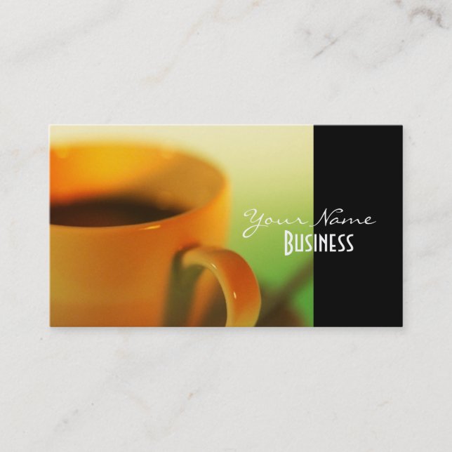 Cartes de visite de café (Devant)