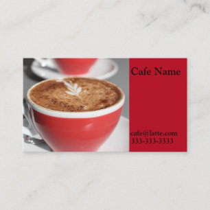 Cartes de visite de café