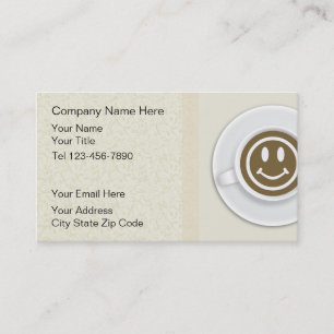 Cartes de visite de café-restaurant