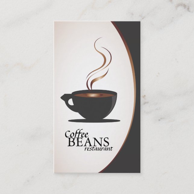 Cartes de visite de café-restaurant et de (Devant)