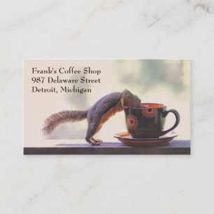 Cartes de visite de café-restaurant ou de café