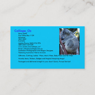 Cartes de visite de Calliope_Oz