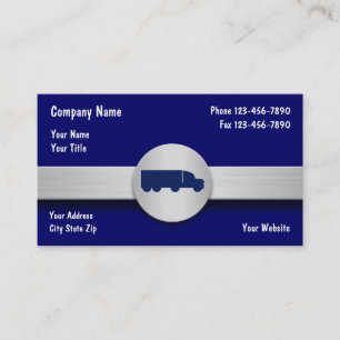 Cartes de visite de camionnage