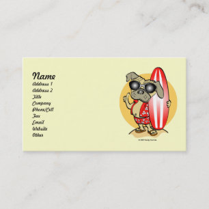 Cartes de visite de Carlin Retro Style Surfin