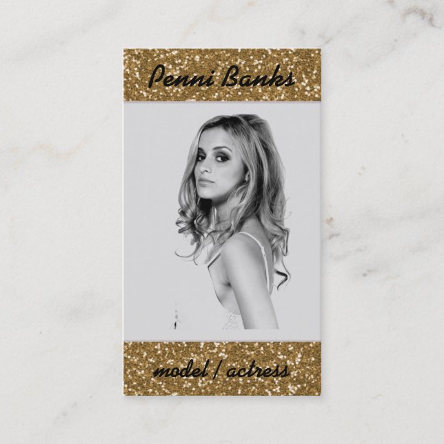 Cartes de visite de chanteur d'actrice de modèle (Devant)