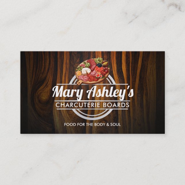 Cartes de visite de charcuterie sur mesure (Devant)