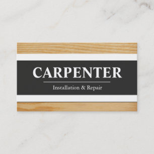 Cartes de visite de charpentier