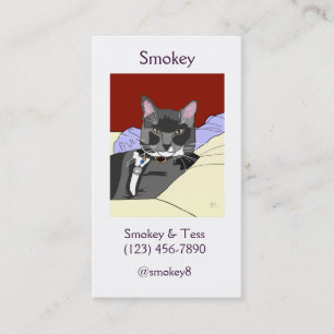 Cartes de visite de chat de Tuxie