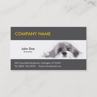 Cartes de visite de chien